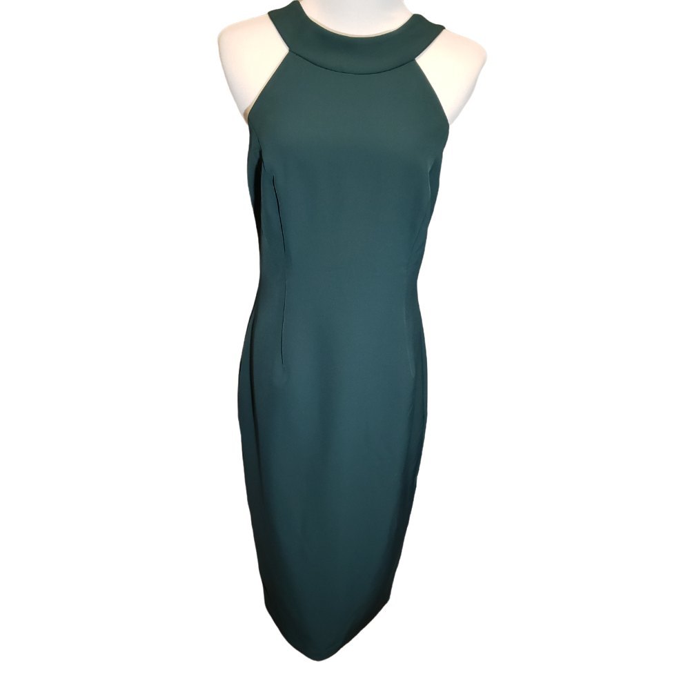 NWT Bardot Elsy Backless Midi Dark Green Women's Size Medium Dark Green Dress